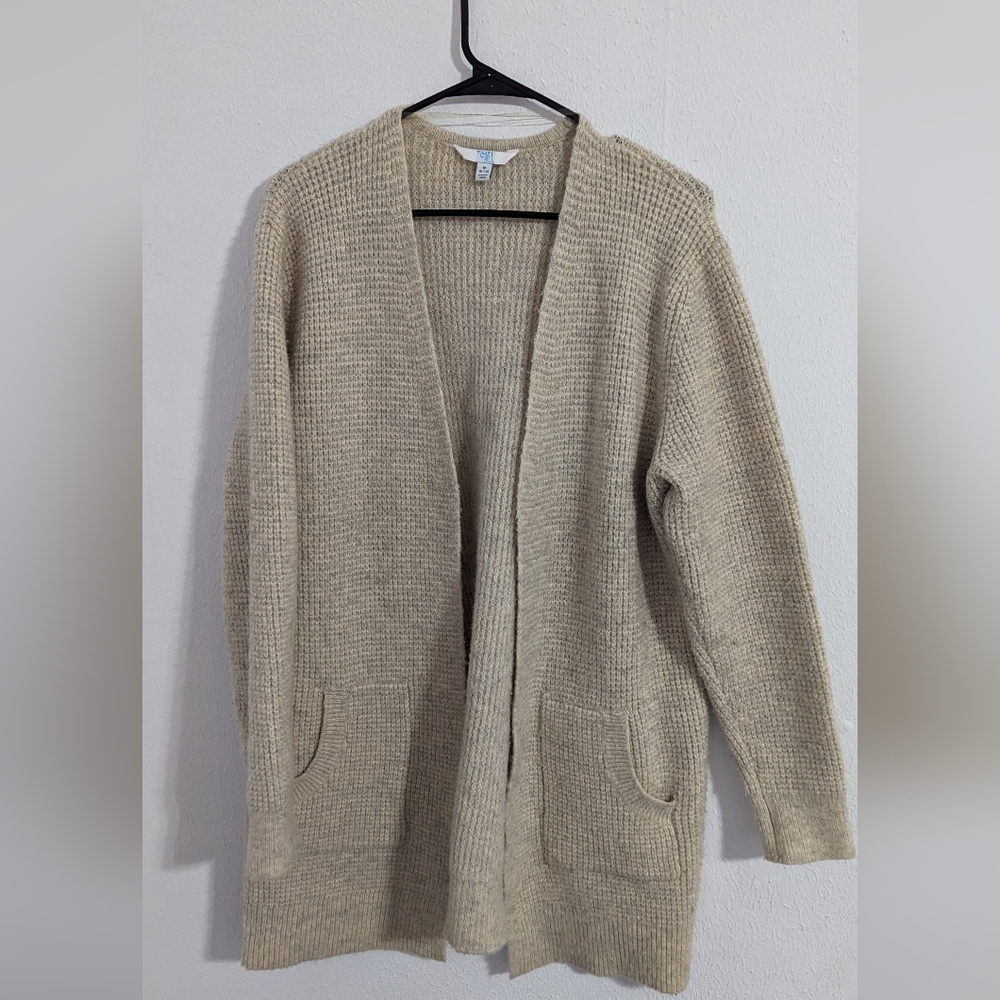 Time and Tru, Cream oversized cardigan, size medium
